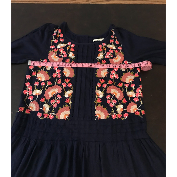 Anthropologie Floreat Luana Embroidered Tunic Blouse - Size 8 - Picture 9 of 13